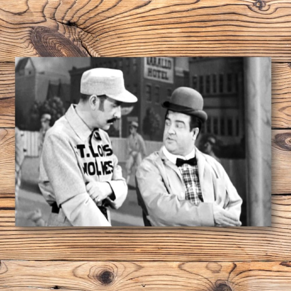 Bud Abbott and Lou Costello Retro Who's on First? Refrigerator Locker Magnet